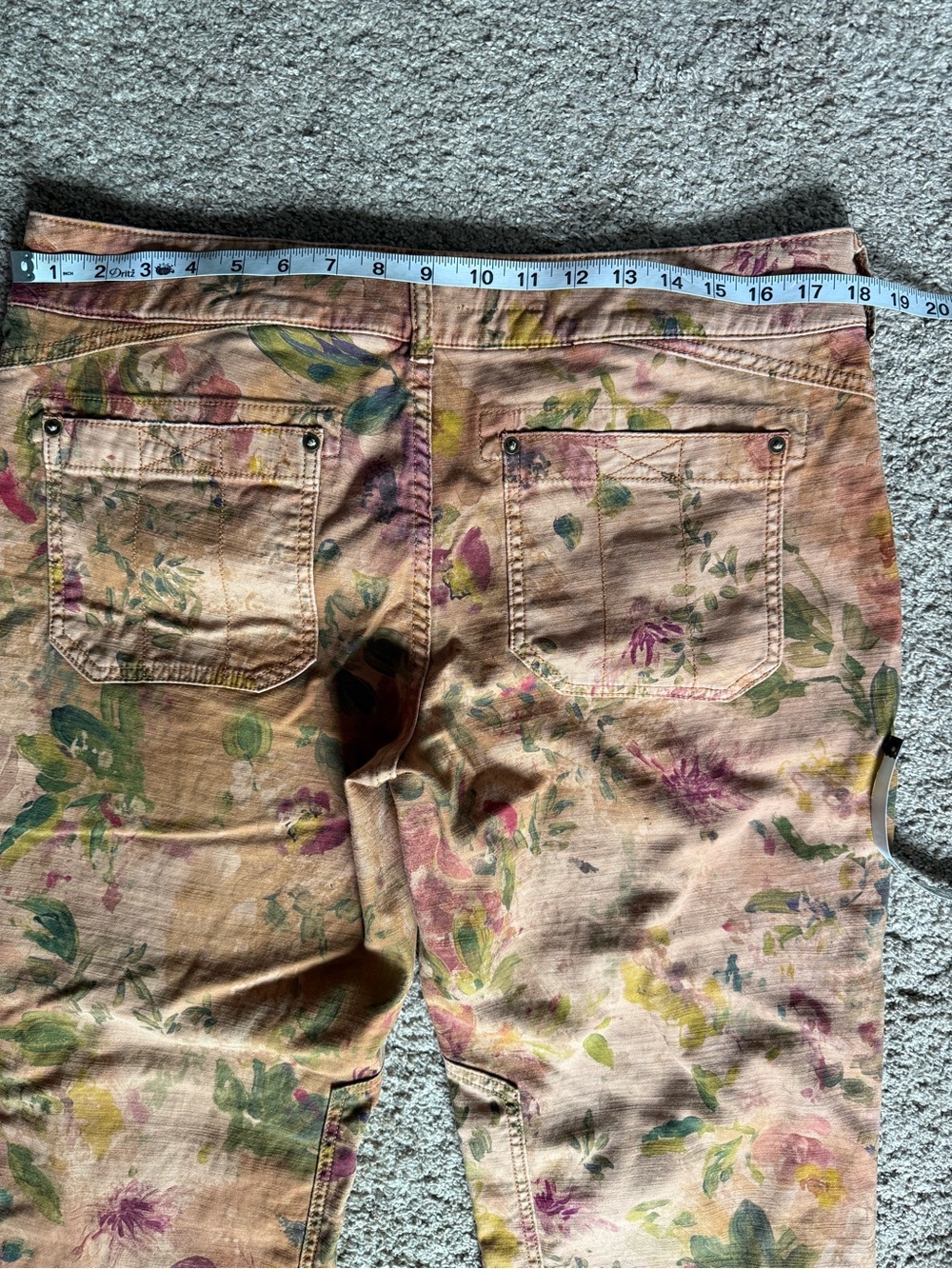 Pilcro Floral Print Straight Leg Pants - Picture 5 of 7